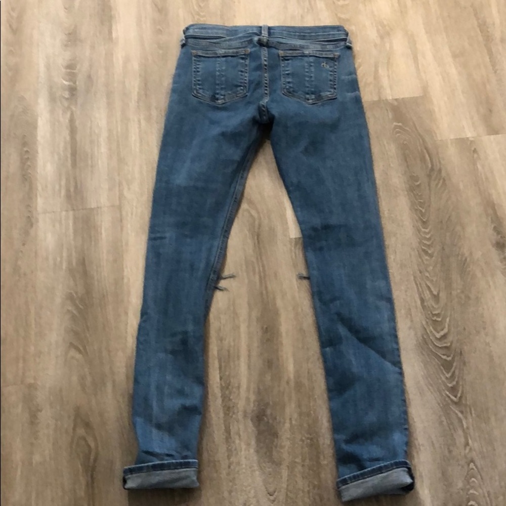 Rag & Bone skinny distressed at knee jeans - Picture 8 of 8